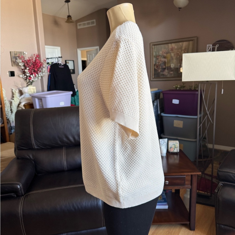 Women's Cream Sweater - Picture 7 of 10